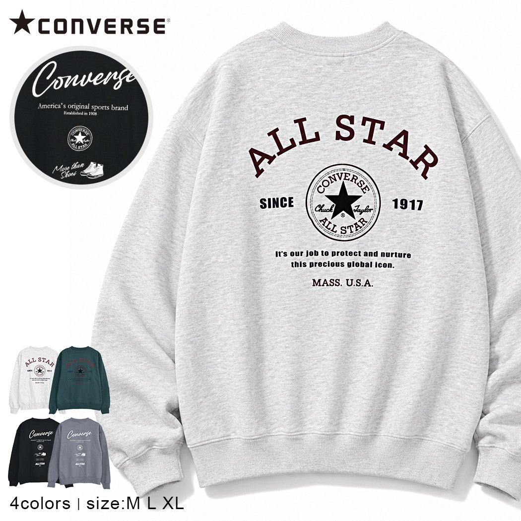 CONVERSE【コンバース】CT裏毛バックグラフィッククルーPO
