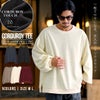 CavariA【キャバリア】コーデュロイタッチオーバーサイズクルーネック長袖Tシャツ