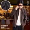 CavariA【キャバリア】シャドーストライプレギュラーカラーシャツ