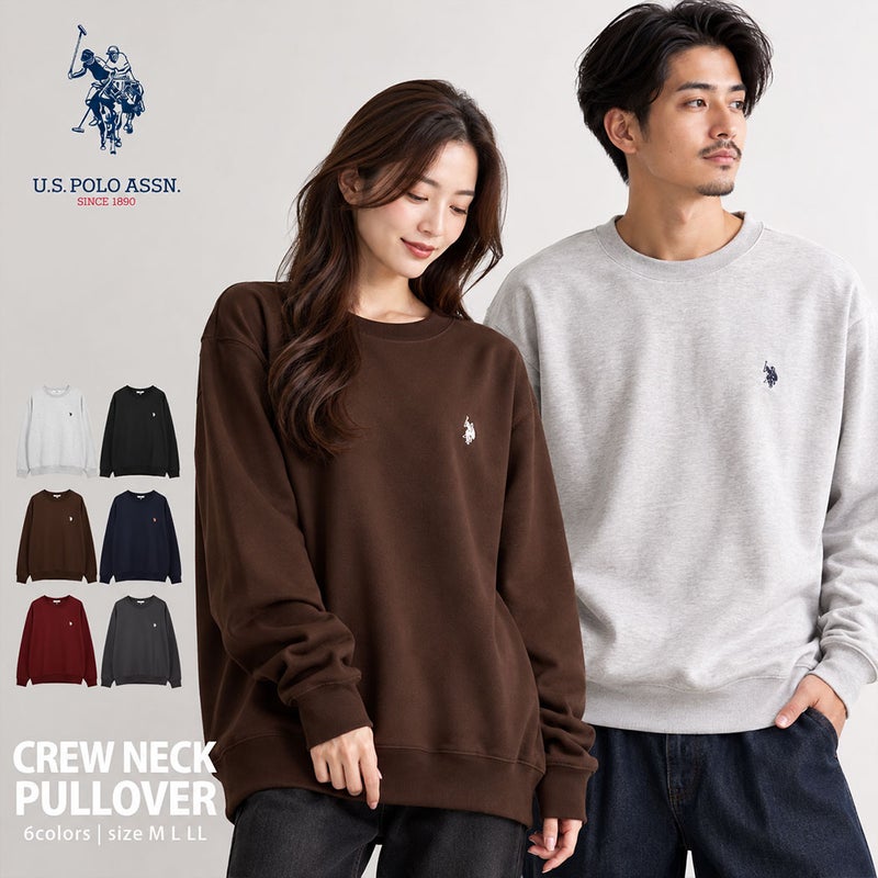 U.S. POLO ASSN.【ユーエスポロアッスン】クルーネックプルオーバースウェット