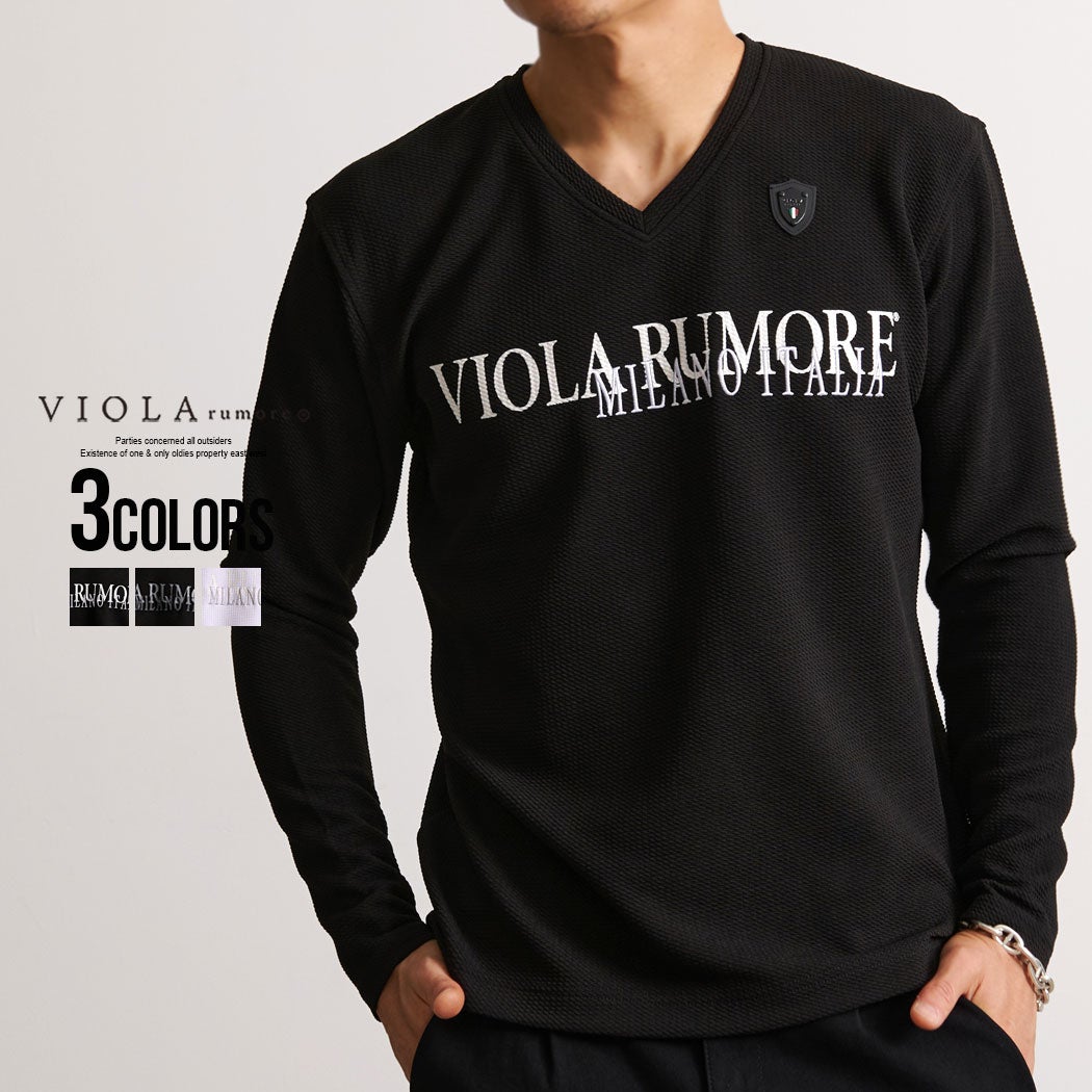 VIOLA【ヴィオラ】フクレJQ PT入りVN長袖Tシャツ