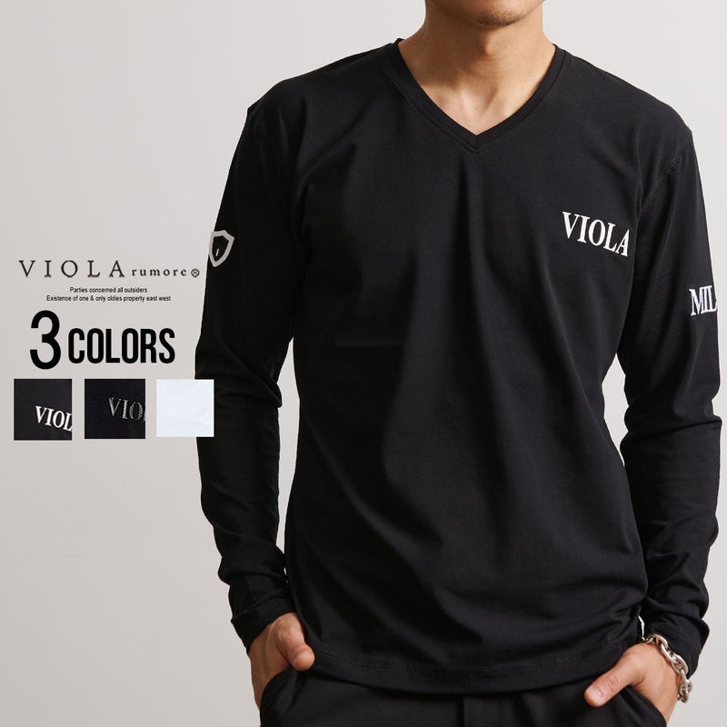 VIOLA【ヴィオラ】P.T入りVN長袖Tシャツ