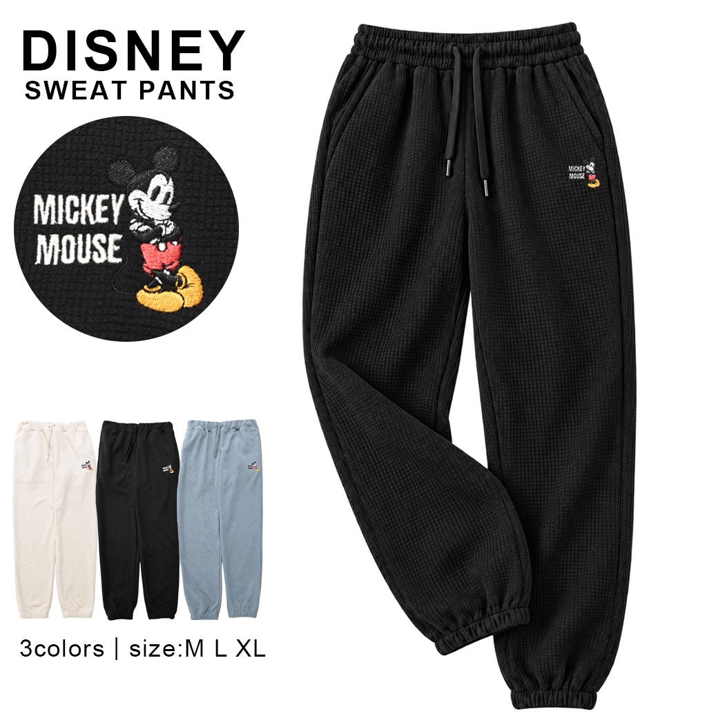 DISNEY【ディズニー】表ワッフルフリース裏フリースボンディングパンツ