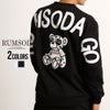 RUMSODA【ラムソーダ】ダブルフェイスPt×ツイルアップリケ刺繍トレーナー