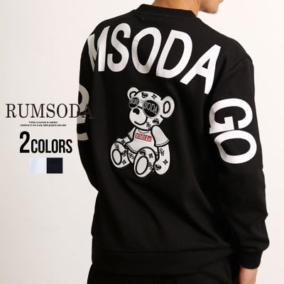 RUMSODA【ラムソーダ】ダブルフェイスPt×ツイルアップリケ刺繍トレーナー
